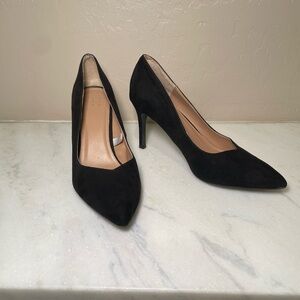 Elegant Black Women's Velvet Heels